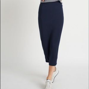 Kit and Ace long and Lean Cashmere Blend Pencil skirt 6 Charcoal Grey